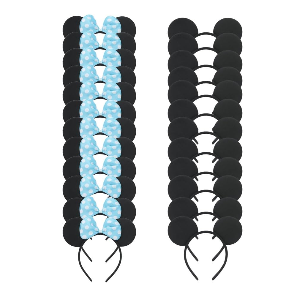 winvin 24-Pack Blue Mouse Ears