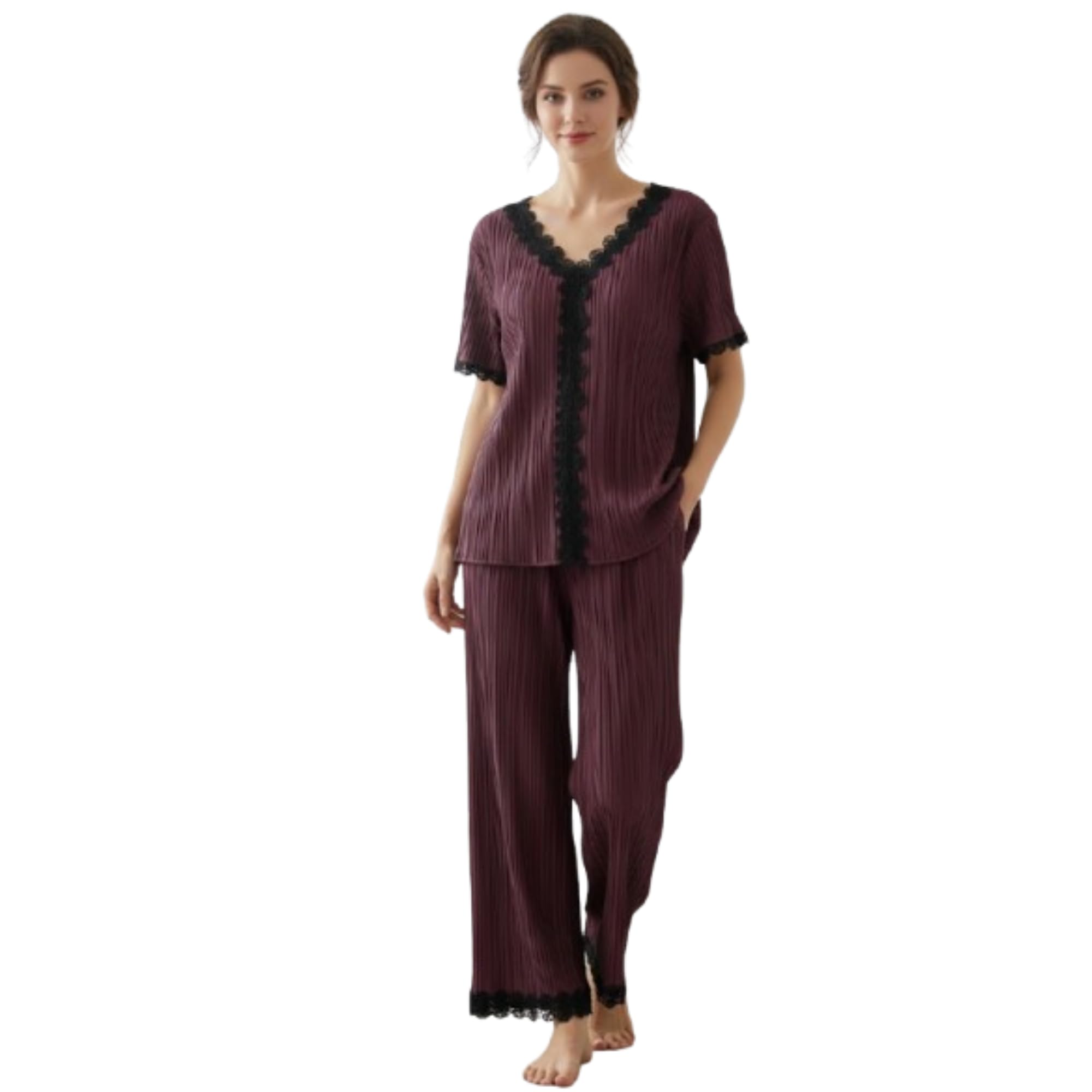dossier’s Women Co-Ord Set | Stylish Top and Palazzo Set for Women | Fancy Two Piece Outfit | Comfortable Casual Co-Ords Set for Ladies | Trendy Matching Top Bottom Dress-picture-17
