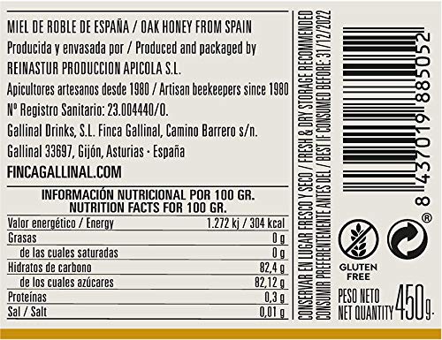 EXNER Miel Cruda 100% Raw Honey Artesana - 2 variedades ROBLE (450 gr) y BOSQUE (450 gr) - Naturaleza y Montaña, Pura, Sin filtrar, Sin pasteurizar, Sin gluten - Imagen 7