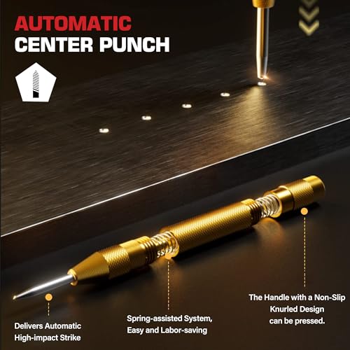 Aimlentool SD-M35-6PC Cobalt Step Drill Bit Set, Hex Shank Step Drill Bit With Automatic Center Punch For Metal, Stainless Steel thumb #5