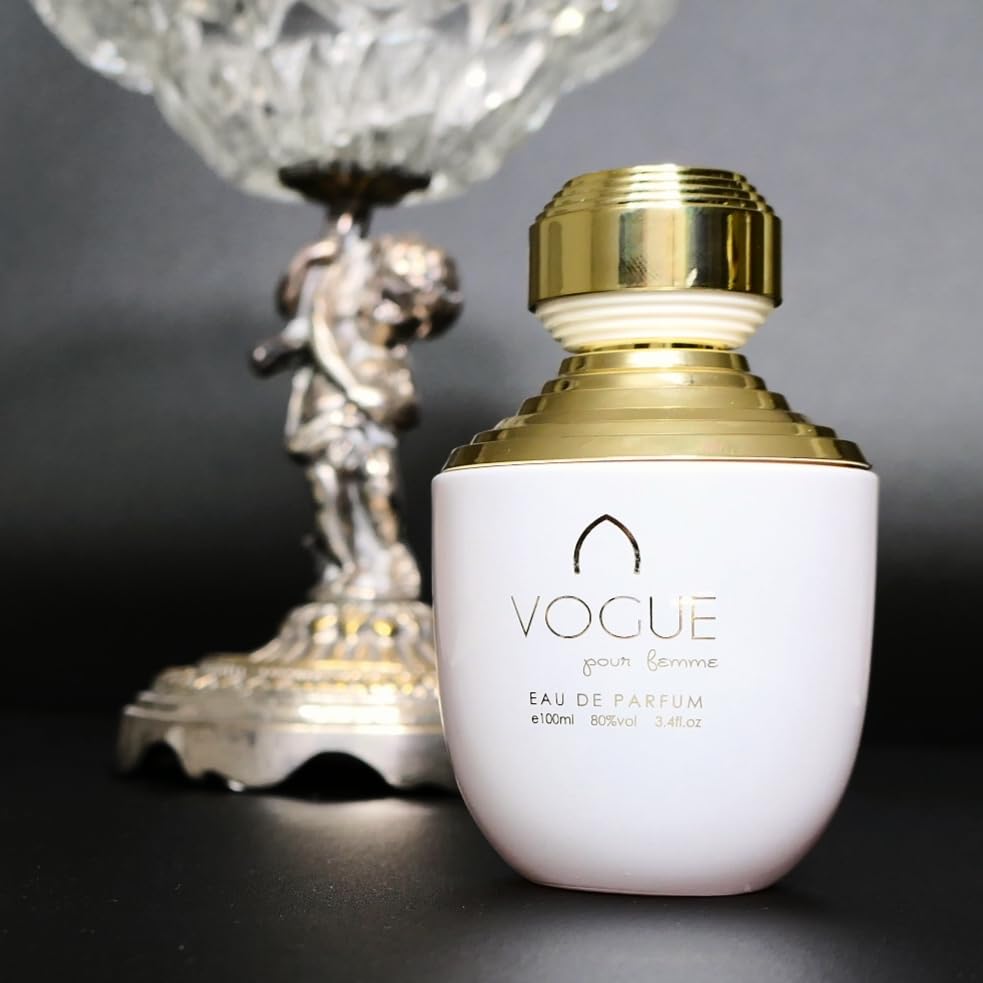 Vogue Eau de Parfum 3.4 oz - Fruity Floral Womens Perfume with Citrus Apple Praline Peony Cedar and Musk Accords loved for its long lasting trail and compliment catching aroma image 2 of 6 B09QD5D6FD