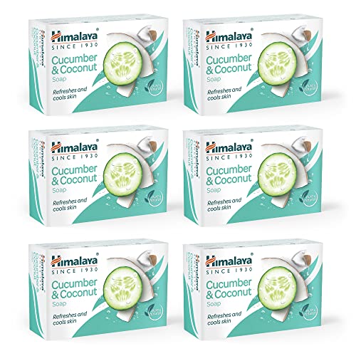 Himalaya Herbals Cucumber and Coconut Soap, 125g (Pack of 6)