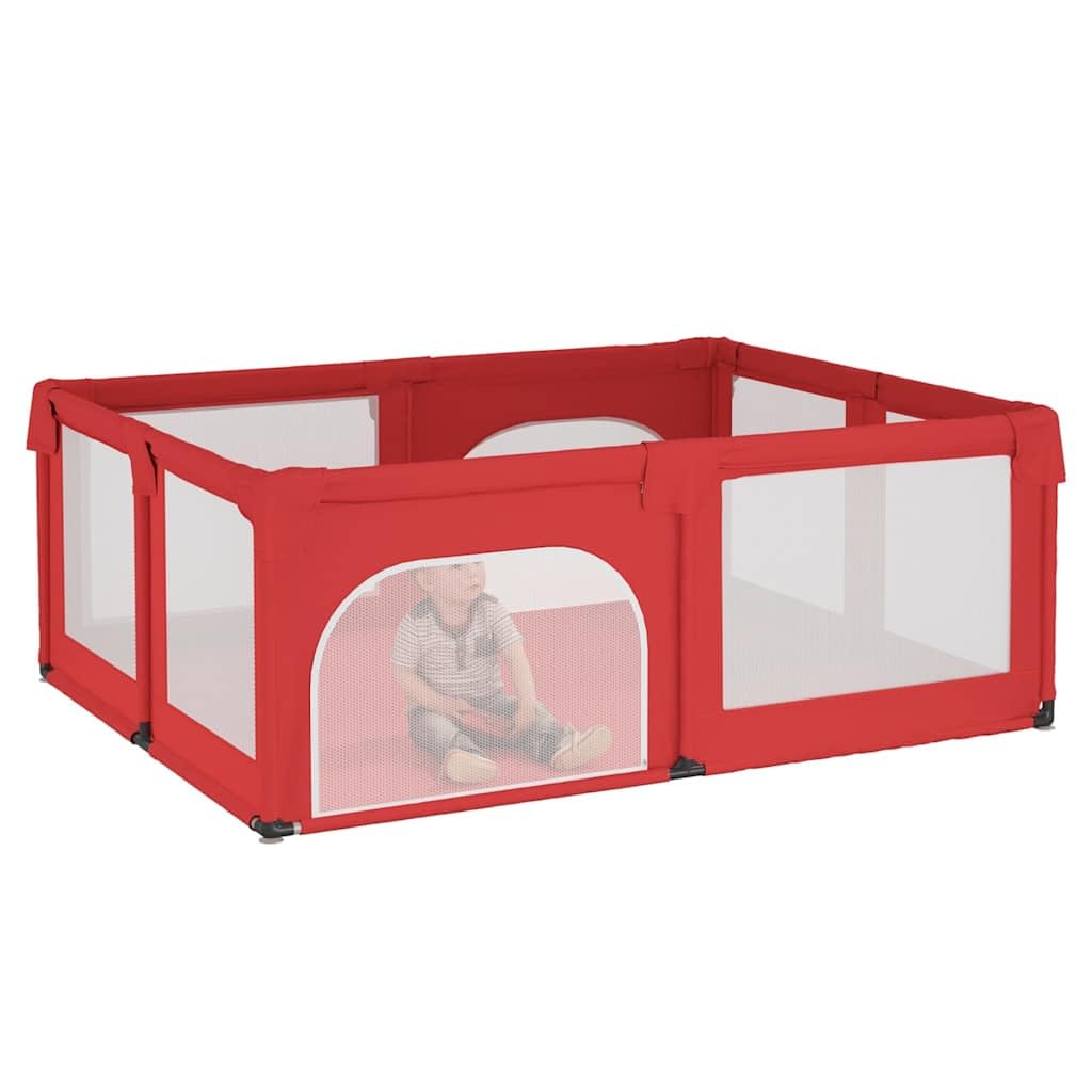 Parque infantil de 2 puertas, color rojo
