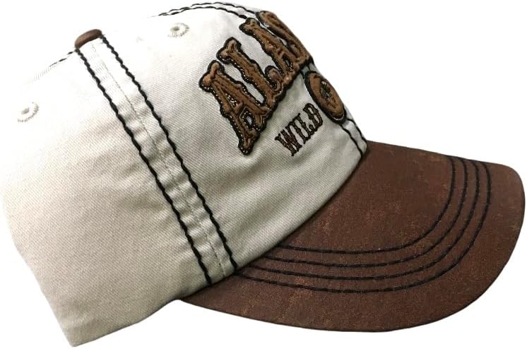 Quality Ball Cap Hat Alaska Baseball Cap Adjustable Leatherette Bill Moose Patch Wild Style Hat Cotton Blend Blue - Image 4