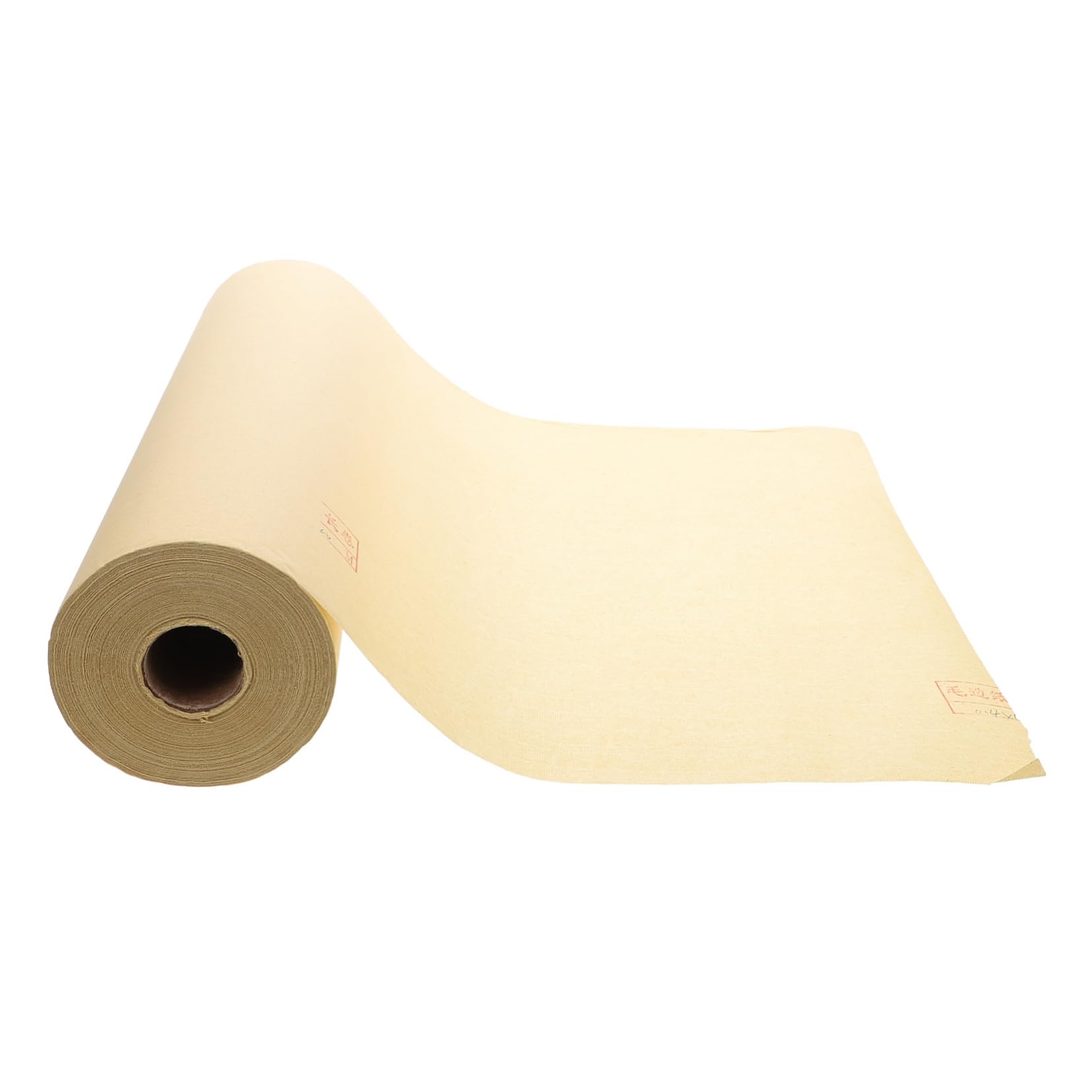 Papel Xuan para Caligrafía, Rollo Beige de 100 Metros, Grueso