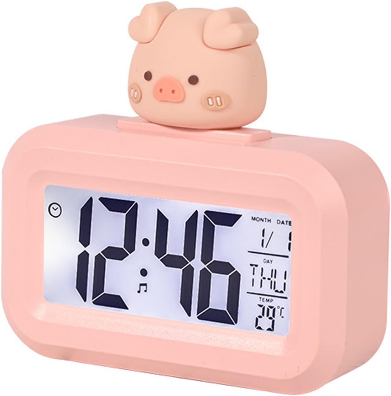 Clock,Digital Clock Temperature Display Large Screen Mini