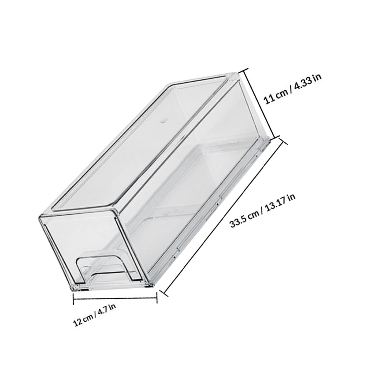 BETOOKY Caja Organizadora de Pet Gran Capacidad para Refrigerador Olores y Mantiene el Orden en Armarios y Encimeras de Cocina