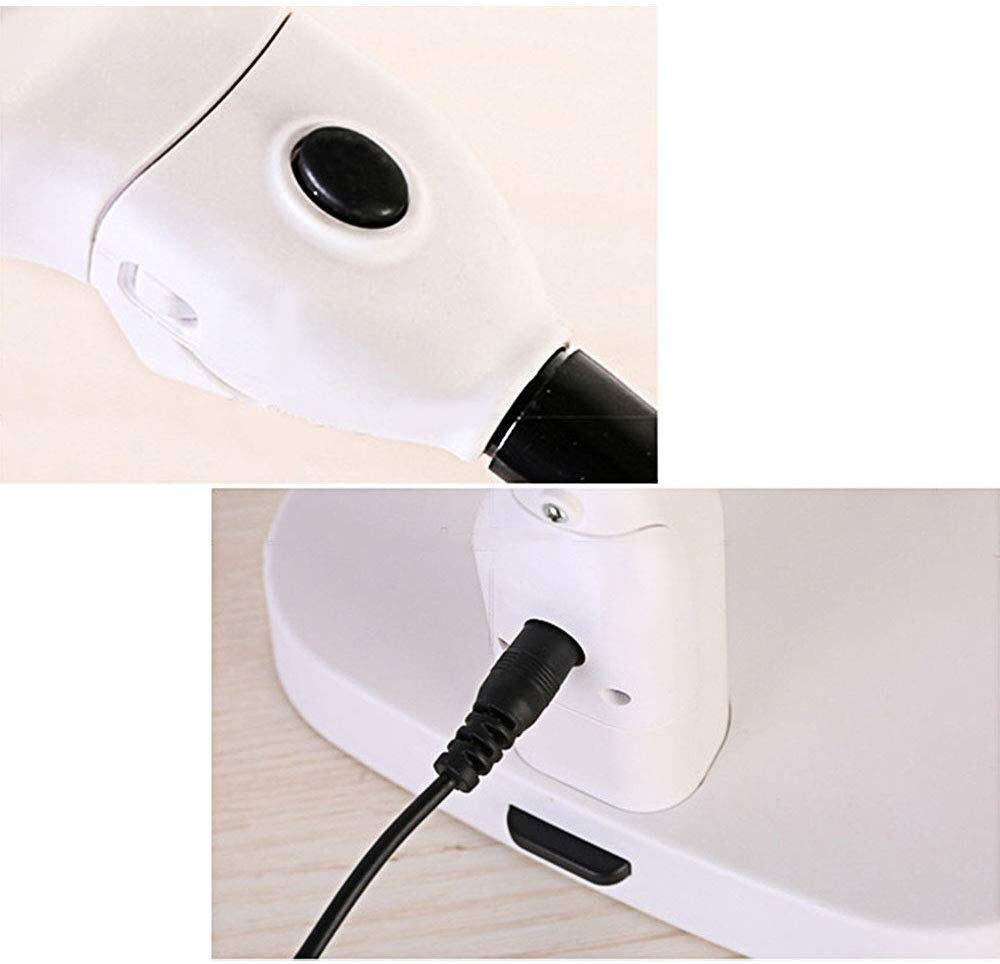 Lámpara De Aumento Led 10X: Lente con Luz Brillante Tipo Luz Diurna – Lupa De Uso General, Altura para Escritorio, Lupa De Mesa