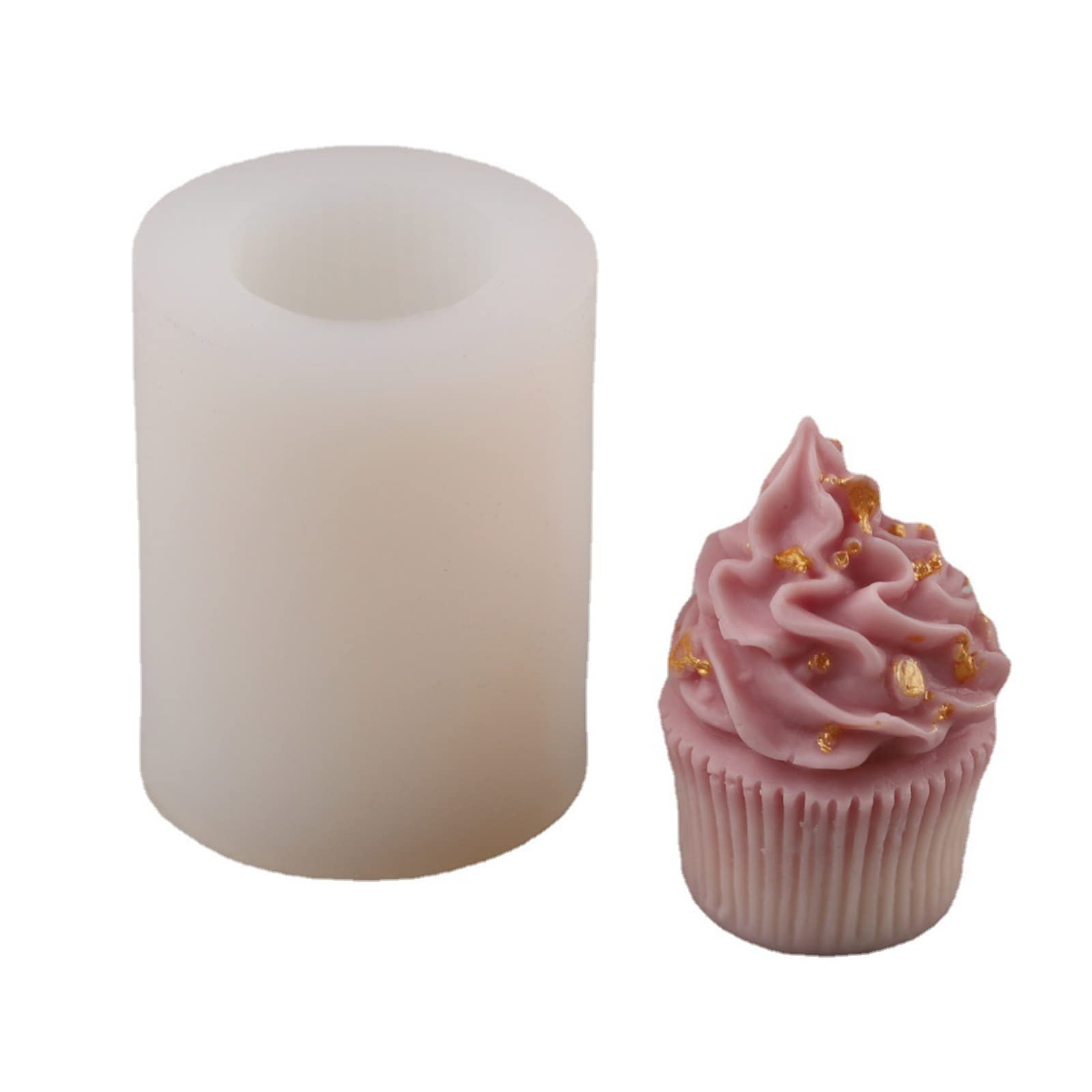 Alksubbm Cream Cone Silicone Mold Party Baby Birthday Cupcake Fondant Decoration Tools Candy Clay Mold Silicone Molds