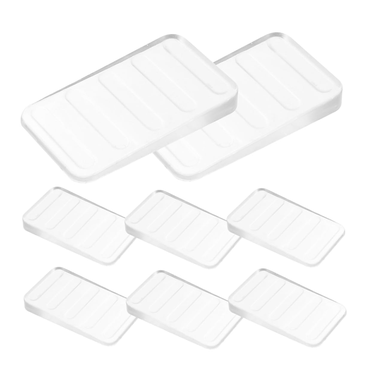 SHINEOFI 5 Series Cuñas De Nivelación De Plástico Transparentes Muebles De Ajustables Y Prácticas Nivelar Mesas Y Muebles 8 Piezas X 5