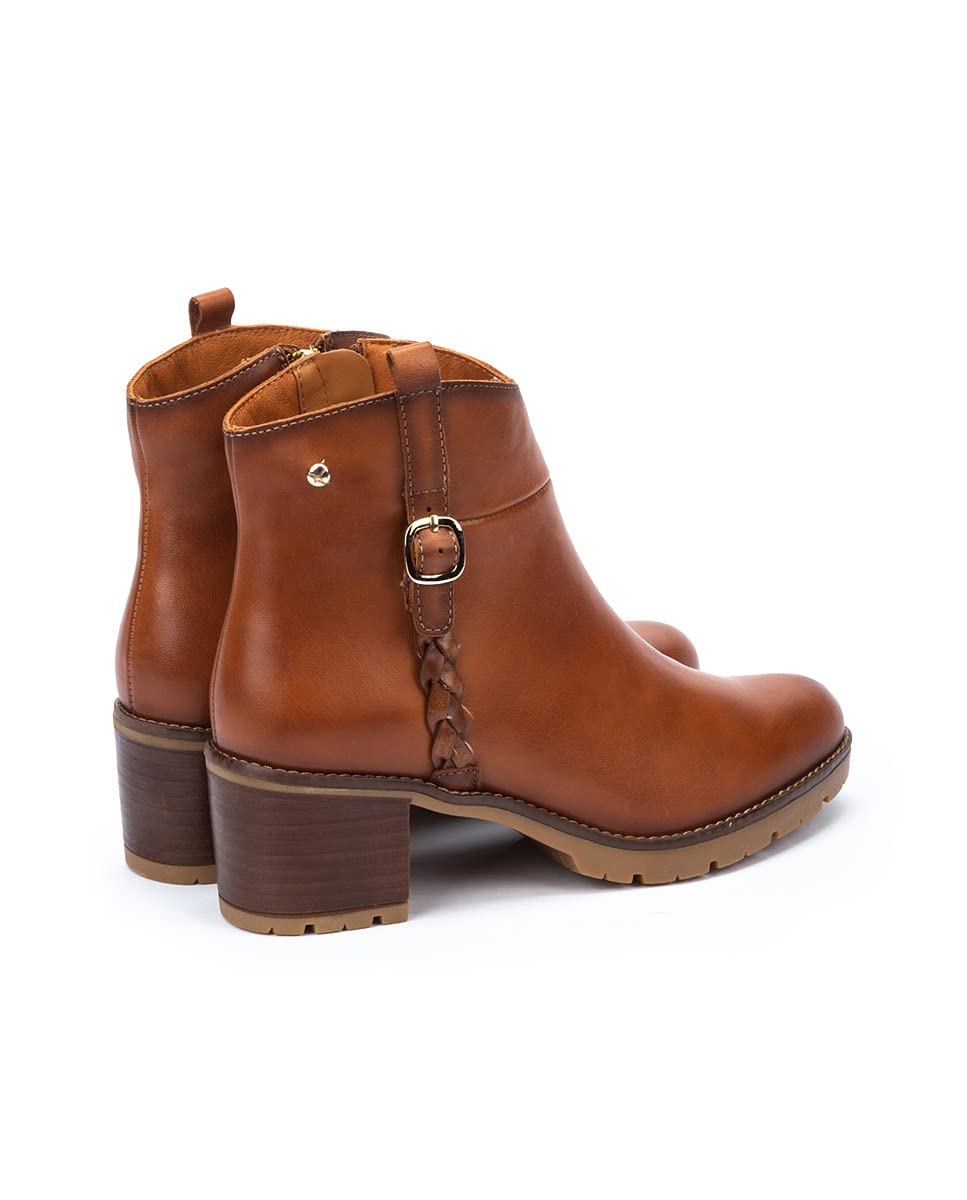 Pikolinos Stivaletti Llanes in Pelle Marrone -Altezza Tacco 6cm-