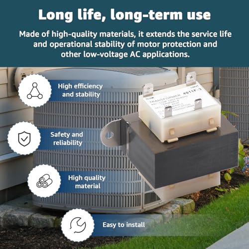 4011f-3 120v to 24v transformer 40va for trane furnace compatible with furnaceshvac equipment 24 volt furnace transformer