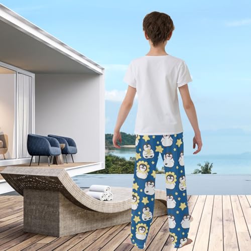 visesunny Boys' Pants Funny Cute Pattern Printing Jogger Sweat Pants Elastic Waist Long Bottoms Trousers with Pockets S-XL3