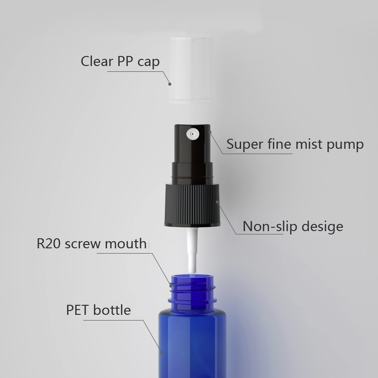 TIANZD 96 Stück Klein Leere Rot 10 ml Kunststoff Sprühflasche mit Schwarz Zerstäuber Flasche, 10ml Feinen Nebel Pumpzerstäuber Parfümzerstäuber Zerstäuberflasche Reise Flakons, 4x Trichter