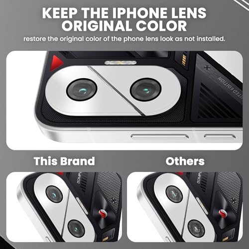 Image of ArmourPro Camera Lens Protector for Poco F7 (6.77 Inches) Tough HD Individual Aluminum Alloy Rings 9H Camera Cover, Scratch-Resistant,Camera Lens Protection| Silver, 1 Pack