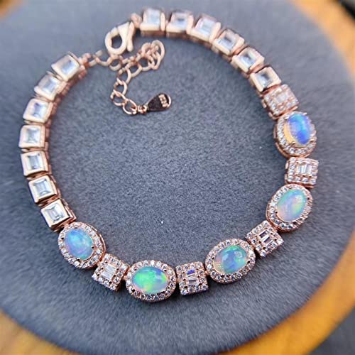 Bijoux 925 Opale Naturelle véritable et délicate chaîne en Opale Noire