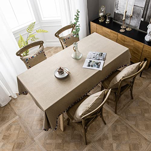 Nappe rectangulaire imperméable haut de gamme pour table de salle à manger