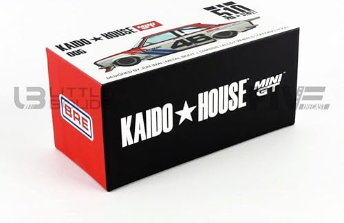 Miniatura 5 de TSM Modelo Datsun 510 Pro Street Versión 1 #46 BRE Rojo y Blanco (Diseñado por Jun Imai) Kaido House 1/64 Modelo de auto fundido a presión por True