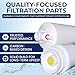 Omnipure Q5605, (2) Q5633, and Membrane Replacement Sediment Carbon Filter Cartridge Set w/ 50 GPD Membrane for Purotwist 4000 plus Small and Large Head O-Rings by IPW Industries Inc.