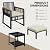 Yaheetech 5-Piece Outdoor Conversation Set, Wicker Rattan Patio Furniture Set w/Rattan Armchairs, 2-Layer Side Table, Ottomans, Acacia Wood Armrests & Metal Frame for Backyard, Porch, Balcony