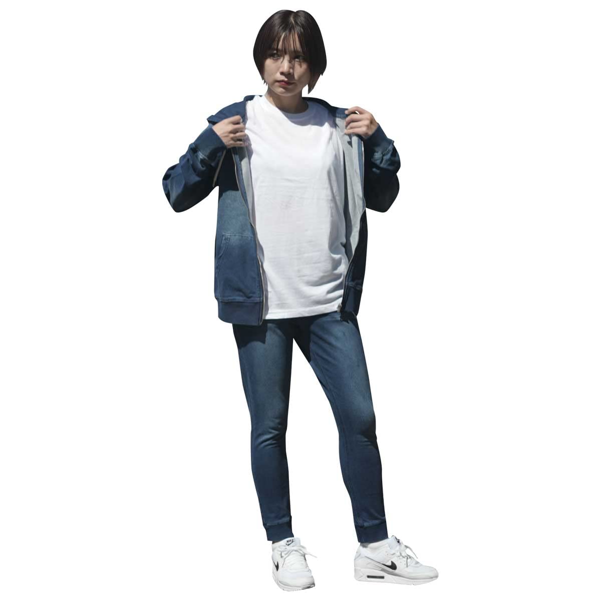 Amazon.co.jp: [slow&easy] ユニセックス カットデニム