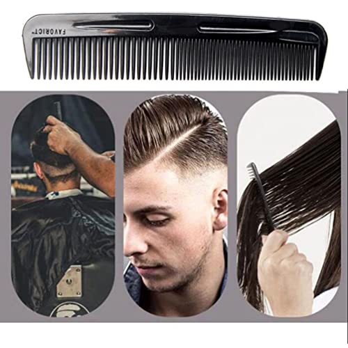 Luxxii (6 Pack) 5" Pocket Hair Comb Beard & Mustache Combs For Men's Hair Beard Mustache And Sideburns #TOP5