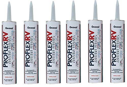 Geocel 28101V Pro Flex White RV Flexible Sealant - 10 oz. (6 Pack)