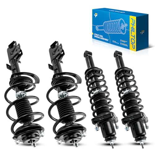 Image of PHILTOP Front Rear Complete Struts w /Spring for 2007-2012 Dodge Caliber 172367 /172368 /172401 * 2 - Quick Fit Kit 4PCS