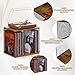 1 Cube Vinyl Record Storage DIY Stackable 80-110 Shelf Visualize Box Cube - Natural Wooden Organizer Crate Cabinet Desktop Storage for Retro Vinyl Record Player