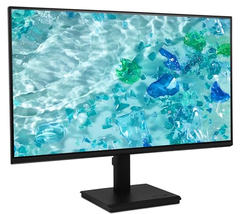 Image of acer 24 inch FHD IPS Monitor with 4ms Response Time, Anti Glare, VESA Mount (100mm), HDMI, VGA & Black Color 2 Pack with DKZ Hub & ErgoFlexy Dual Monitor Mount