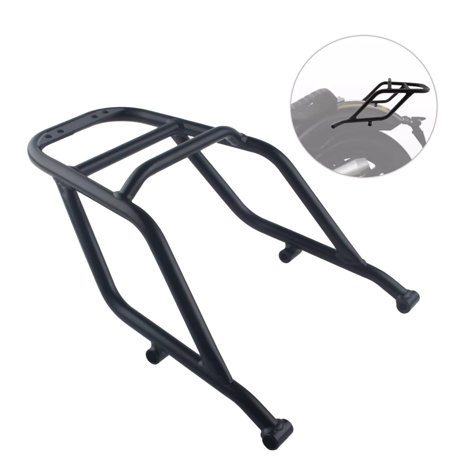 Gepäckträger Topcasehalter Für R12 2024 2025 Matt Schwarz Hinten Gepäck Rack Träger Halterung 1PCS