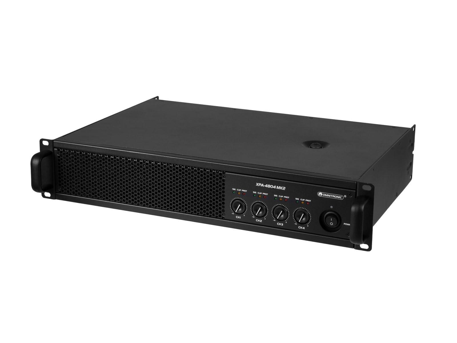 OMNITRONIC XPA-4804 MK2 Endstufe | Class D Stereo-PA-Verstärker mit Limiter, 4 x 1800 W RMS (2 Ohm), 4 x 1200 W RMS (4 Ohm)