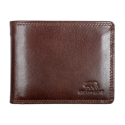 Image of BROWN BEAR Prime Bifold Wallet for Man with Coin Pocket | Genuine Leather | Wallet for Men Leather Original (Brown)