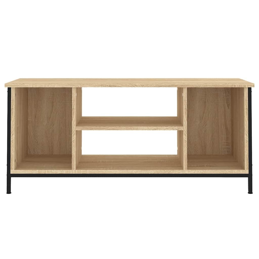 vidaXL Mobile Porta TV Rovere Sonoma 102x35x45 cm in Legno Multistrato, mobiletto, mobiletto HiFi, mobile per dispositivi multimediali, supporto TV