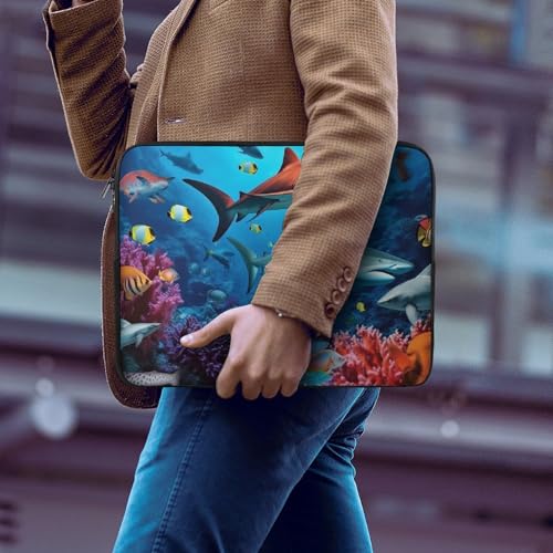Funda para Laptop 10 pulgadas Diseño Tiburones Coral miniatura 6
