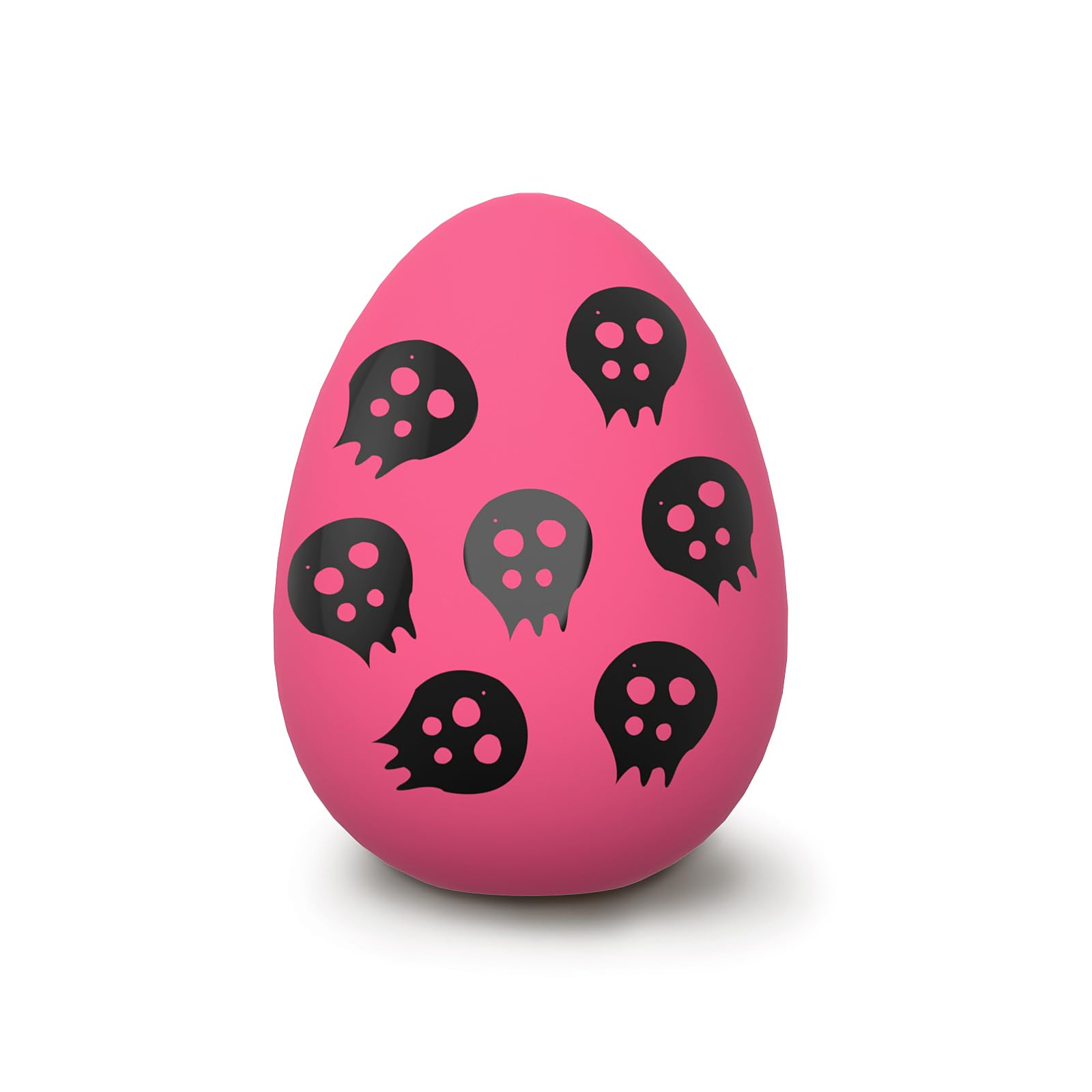 SCHITEC Squeaky Dog Ball, Interactive Fetch Play Pet Toys, Durable Soft Rubber Bouncy Egg Shaped Toy Balls for Medium Breed Dogs
