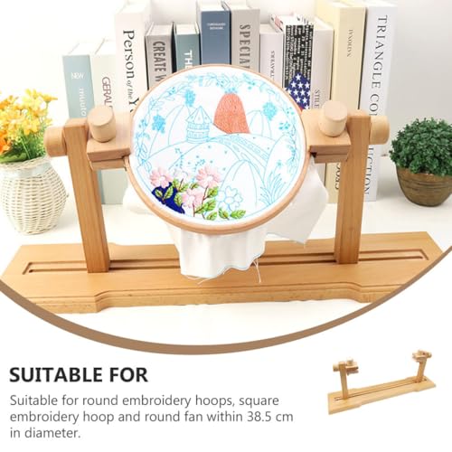 Support Broderie Bois Hêtre Cadre Point de Croix Réglable Table 360