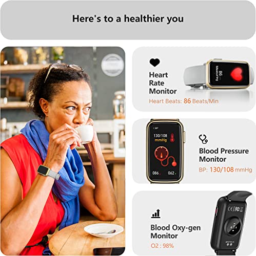 Morepro Fitness Tracker With Blood Pressure And Blood Oxygen, Fitness Watch With Heart Rate Monitor Health Sleep Tracking, Waterproof Smart Watch Activity Tracker Step Tracker Pedometer For Women Men #TOP2