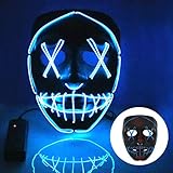 100% Zufriedenheitsgarantie: Die Halloween-Maske wird mit einer 30-tägigen Garantie geliefert. Wenn Sie weitere Fragen haben, können Sie sich gerne an uns wenden. Wir hoffen, dass diese LED-Maske Ihnen eine gute Produkterfahrung bringt und Sie Halloween genießen lässt.