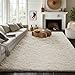 Ophanie 8x10 Area Rugs for Living Room, Upgrade Non-Slip Fluffy Soft Large Shag Bedroom Carpet, Ivory Big Indoor Thick Nursery Rug, Carpets for Boy and Girls Room Dorm Home Decor Aesthetic