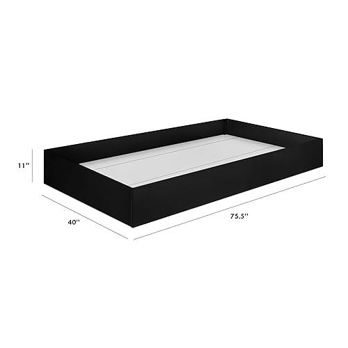 Miniatura 3 de Babyletto Tiptoe - Cama nido de almacenamiento, tamaño individual, color negro Negro -,Savia Claro,https://www.amazon.com/dp/undefined