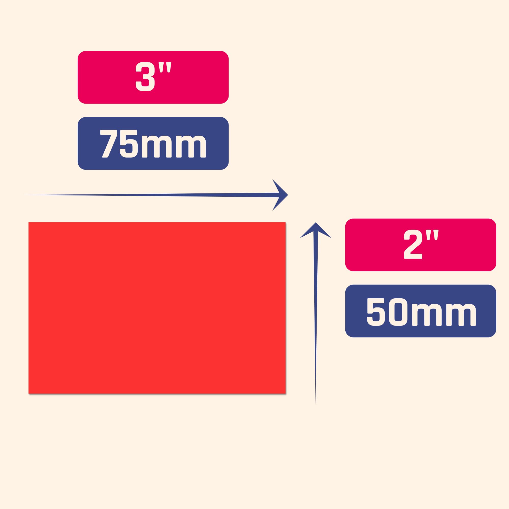 400 Pieces - Coloured Sticky Labels for Moving House Big Plain Stickers for Packing Boxes - 75 x 50 mm, 16 Assorted Colours - Image 2