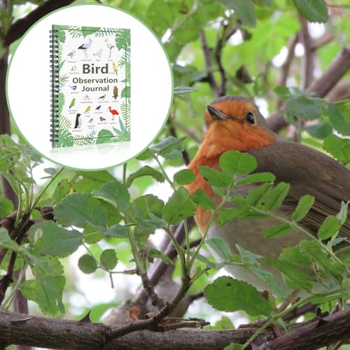 Journal d'oiseaux et carnet de notes de liste de contrôle des oiseaux 126 pages A5 - 7