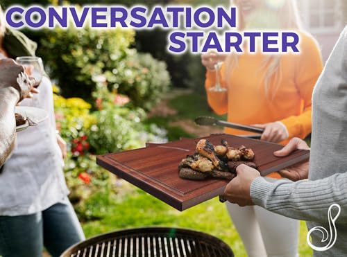 Tabla de Cortar Personalizada Straga Texas BBQ en Madera Grabada – Regalo para Hombres, Padre, Abuelo, Día del Padre, 4 de Julio, Fiesta al Aire Libre y Barbacoas – Hecho en EE.UU. miniatura 7
