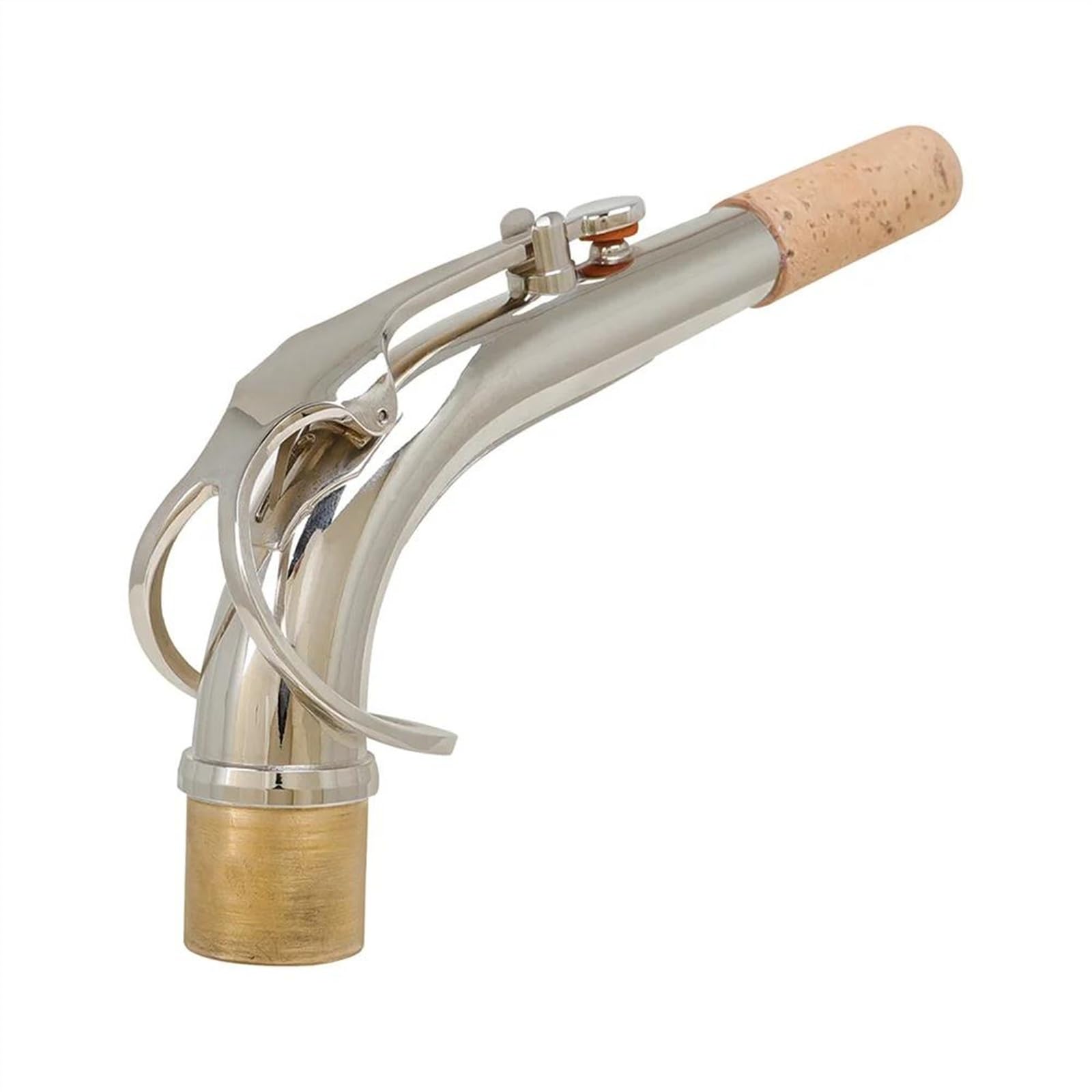 Saxofón Instrumentos Accesorio Saxofón Alto Cuello Curvo Latón Plateado Cuello Curvo Accesorios Para Instrumentos De Viento De Madera