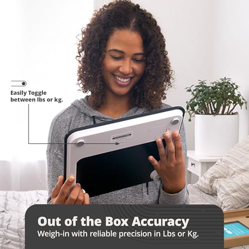 Image of Greater Goods AccuCheck Digital Bathroom Scale for Body Weight (Onyx Black)