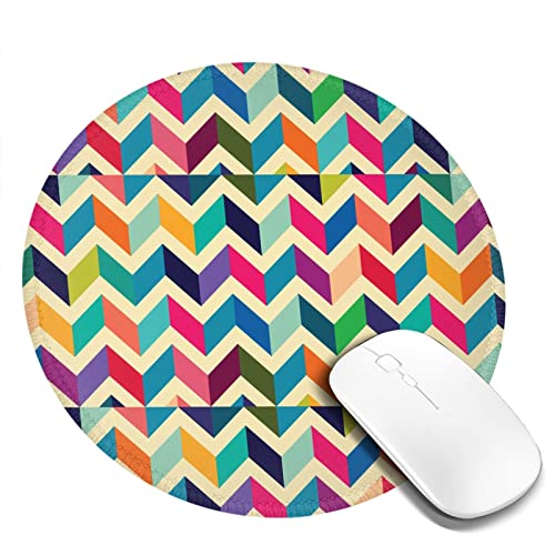 Tapis de souris rond multicolore pour bureau et maison - 2