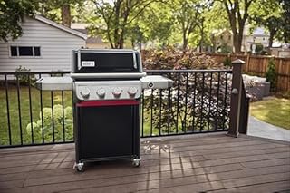 Weber Spirit EP-425 Natural Gas Grill for Outdoor Cooking and BBQ, 4 Boost Burners, Black