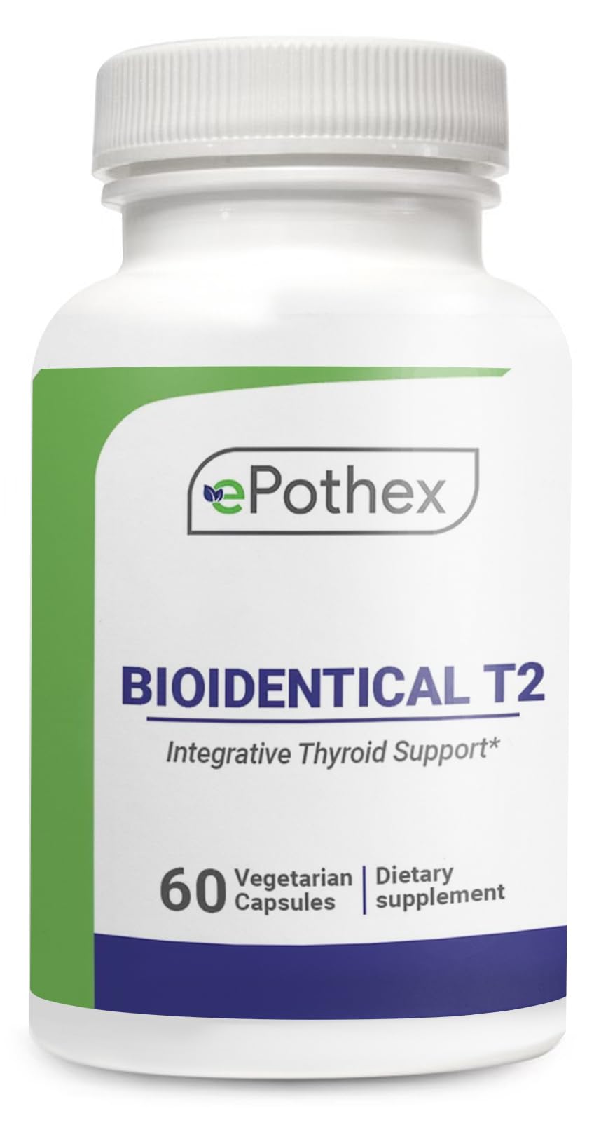 Bioidentical T2 - Integrative Thyroid Support - Promotes Metabolism & Energy - Non-GMO, Clean Formula - 60 Capsules (2 mo Supply)