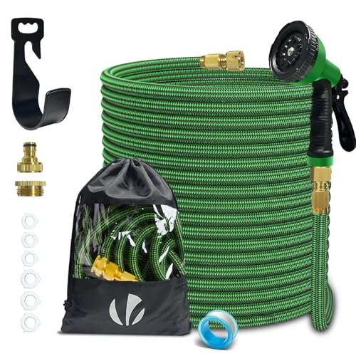 VOUNOT® Tuyau d'Arrosage Extensible 30m Renforcé Adaptable 1/2' et 3/4' 10 Modes de Pulvérisation...